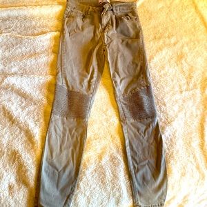 Pistola grey-beige size 28 Moto stretch skinny jeans